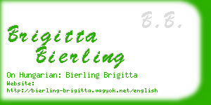 brigitta bierling business card